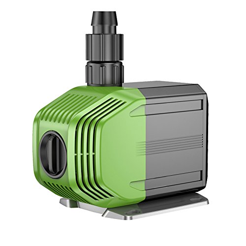 Amphibious Submersible Pump 110-120V 40W 1188GPH 14.7ft Lift Multi-function Water Flow Adjustable Variable Frequency Pump for Aquarium Pond