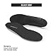 Superfeet BLACK DMP, Sensitive Feet Low Arch Memory Foam Anti-Fatigue Orthotic Insoles, Unisex, Black, Small/C: 6.5-8 Wmns/5.5-7 Mens