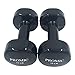 PROMIC 15 lb Hand Weights Deluxe Vinyl Coated Dumbbells (Sold in Pair) - 15 lb, Black