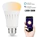 LOHAS Smart Bulb, A19 WiFi Light, Dimmable Tunable 2000k-6500k(From Warm to Daylight), 60W Equivalent(9W) LED Bulbs, Smart Phone Controlled Light Bulbs, Work with Alexa and Google Assistant
