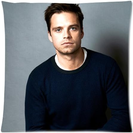 Sebastian Stan Custom 18x18 Inch Throw Cushion Cover Pillow Case (Twin Sides)