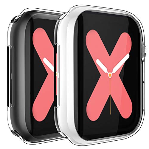 [2-Pack] BELONGME for Apple Watch Screen Protector Series 5 4 44mm 40mm Series 3 2 42mm 38mm, Built in TPU All-Around Protective Case Cover for iWatch Series 5/4/3/2 - Thumbnail 7