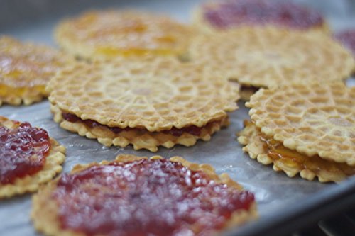 Reko Pizzelle Cookies 4 Flavor Samplers - Anise, Chocolate, Caramel, Vanilla (8 Pack) - Thumbnail 5