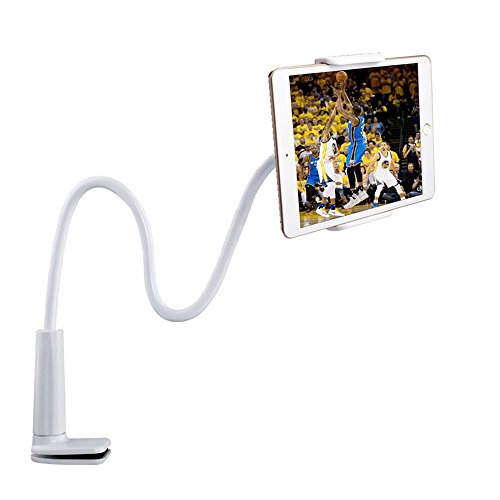 Stanaway Gooseneck Flexible Long Arm Lazy Bracket Phone Holder Cellphone Stand Clip iPad Stand Tablet Mount, Detachable 4 - 10 Inches 360 Degree Rotating (White) Stanaway Gooseneck Flexible Long Arm Lazy Bracket Phone Holder Cellphone Stand Clip iPad Stand Tablet Mount, Detachable 4 - 10 Inches 360 Degree Rotating (White)