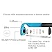 SainSonic BM-7 Bone Conduction Headphone, with Led Light Both Sides, FCC Certified, Open & Safer, No Hearing Impairment, Revolutionary, Waterproof, Bluetooth 4.0, Wireless – Ionian Blue