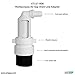 Water Filter/Softener Air Gap with 1/2-inch Barb Connector for Installation on a 1-1/2-inch Standpipe with PVC Trap Adapters.