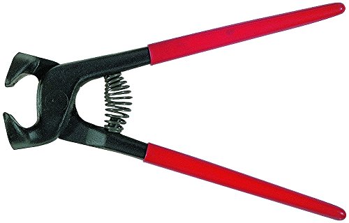 Stubai 418450 Mosaic Tile Breaking Pliers with Tungsten Carbide Tip, Black/Red, 200 mm