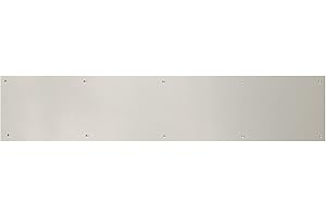BRASS Accents A09-P0628-670 6" x 28" Satin Nickel-Aluminum Kick Plate Screw Mount