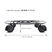 Jesauge Metal Plant Flower Pot Stand Trolley Caddy on Wheels Indoor Outdoor Home Garden Tools (Black)
