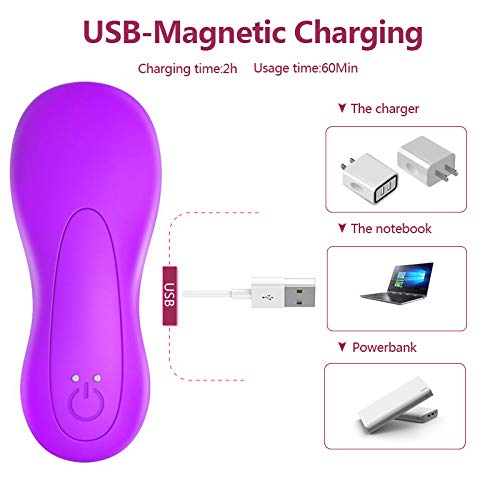 Soft Silicone Wand Massager Strong Shock Vibrations Warming Function Body Massager, USB Rechargeable Wireless Waterproof Personal Massager for Injury Recovery-Relaxing