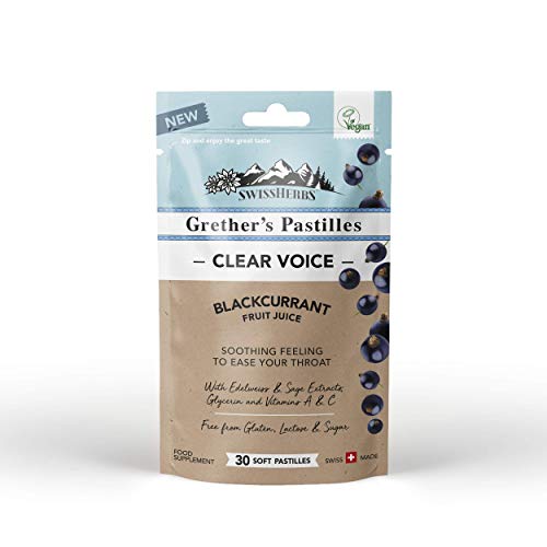 Grether’s Swiss Herbs Pastilles Vegan and Sugar Free Formula for Dry