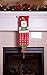 Clever Creations Christmas 24 Day Hanging Cloth Advent Calendar | Red and Green Stuffed Santa | Traditional Holiday Christmas Decor Theme | Perfect for Home or Office