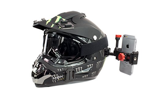 iPhone 4, 5, 6, Sticky Adhesive Helmet Camera Mount for POV Action Videos GoPro Compatible