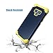Fingic Phone Case for Note 9,Note 9 Case for Men,Heavy Duty Case Cover for Men Full Body Protective Phone Case for Note 9,Blue/Yellow