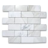 Calacatta Gold Italian Calcutta Marble Subway Brick Mosaic Tile 2 x 4 Polished