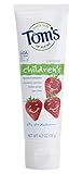 Tom's of Maine Natural Children's Anticavity Fluoride Toothpaste, Silly Strawberry, 4.2 Ounce