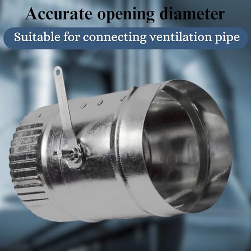 8in HVAC Duct Manual Volume Damper With Sleeve Galvanized Sheet