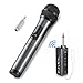 UHF Wireless Microphone, ELEGIANT Bluetooth Microphone Dynamic Mic System Rechargeable Receiver Handheld Singing Machine for Karaoke Wedding Church Outdoor Cell phone Stage Mixer-K380