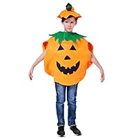 Unihoh Pumpkin Costume Suit for Halloween Party,Cute Pumpkin Suit for Teenagers, Halloween Party Favour ...