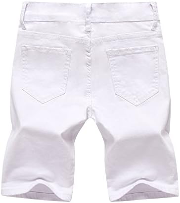 Boy's Skinny Fit Ripped Destroyed Distressed Shorts Fashion Slim Jeans Pants