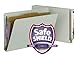 Smead End Tab Pressboard Classification File Folder with SafeSHIELD Fasteners, 1 Divider, 2