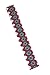 Wigspedia Native American Pattern Handmade Elastic Stretch Seed Beaded Headband Hair Accessories (Red/Turquoise Diamond)