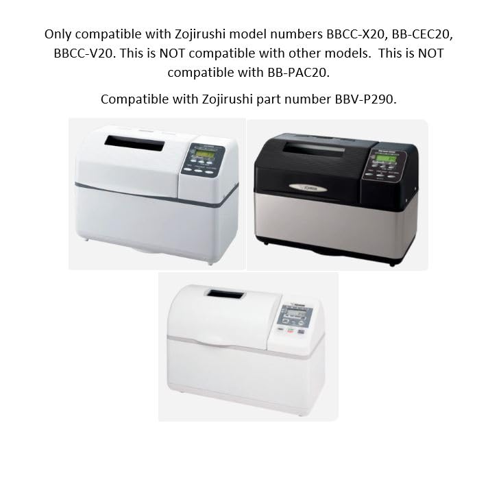 Univen 2 Pack Breadmaker Kneading Paddle ONLY Compatible with Zojirushi BBCC-X20 BB-CEC20 BBCC-V20 BBV-P290 DOES NOT FIT BB-PAC20 DOES NOT FIT OTHER MODELS