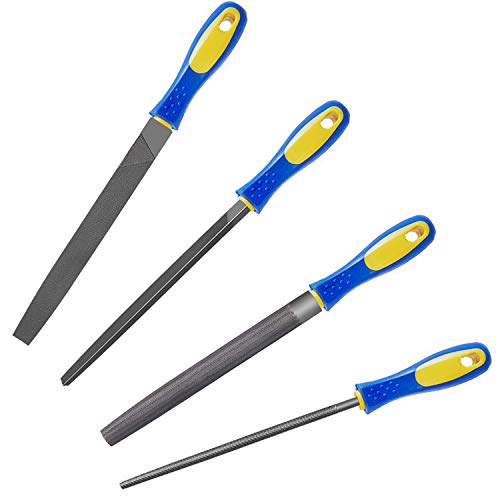 16 Piece Hand File Set, High Carbon Steel File Kits, File Tools Suitable for Metal, Wood, Jewelry and DIY, with a Pack of Zip Ties and Sandpaper To Help with Fixing and Fine Polishing