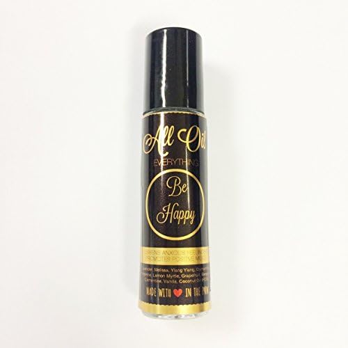 Be Happy Essential Oil Blend Roller Bottle - Natural, Aromatherapy for Positive Mood &amp; Uplifting Energy