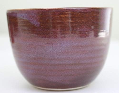 Lunch Rejuvenation Chawan Matcha Tea Bowl for Matcha Tea Ceremony Drinking Matcha Tea Handcrafted in Vermont (Wine)