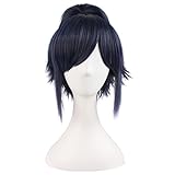 MapofBeauty 12"/30cm Ponytail Lovely Cosplay Hot Wig (Black Blue)