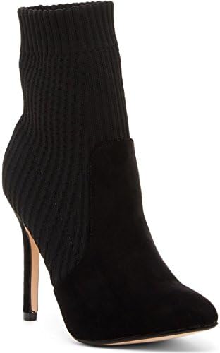 CATHERINE CATHERINE MALANDRINO Dommie Womens Fashion Knit Stiletto Booties, Black, Size 9, US