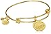 Halos & Glories Anchor Shiny Gold Bangle Bracelet