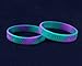 Fundraising For A Cause | Teal & Purple Silicone Bracelets - Teal & Purple Ribbon Awareness Silicone Bracelets for Suicide & Sexual Assault Awareness (Pack of 50)
