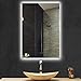 H & A Hans & Alice Led Backlit Mirror，36'' x 28'' Bathroom Wall Mirror with Light–Dimmable, Anti Fog Touch