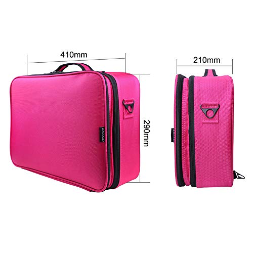 image for Docolor Makeup Train Case Multi Functional Professional Portable Makeu