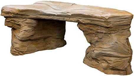 Amazon Com Athena Garden Inc Cast Stone Petrified Rock Bench