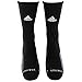 adidas Unisex-US Traxion Menace Crew Football & Basketball Sock (1-Pair), Black/White/Onix/Dark Grey, 6.5-9