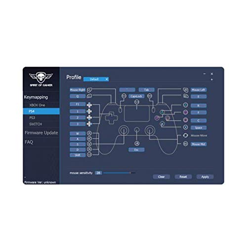 Spirit of Gamer - Xpert G700 - Adapter Kombinierte RGB - Tastatur und Maus Set Für PS4, Xbox ONE, PC - Mechanische Tastatur Mit Einer Hand - Maus 7 Tasten 3200 DPI 7