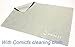 Comicfs Clear Cosmetic Makeup Bag Toiletry Travel Kit Organizer with Comicfs cleaning cloth (Wine Red)