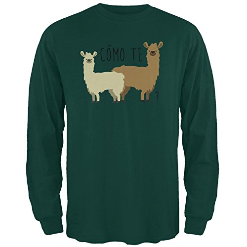 Old GloryComo Te Llamas Funny Llama Pun Mens Long Sleeve T Shirt