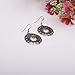 Lureme Ethnic Style Jewelry Antique Silver Round Shaped Pendant Hook Earrings (02004293)