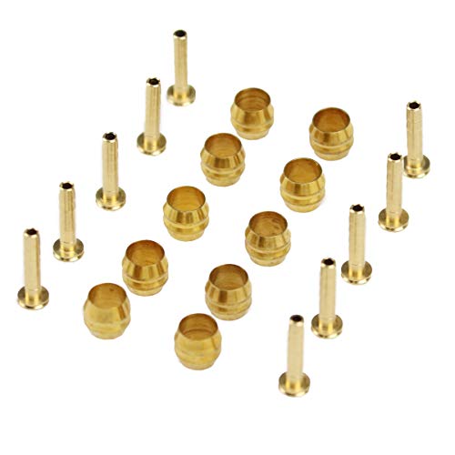 Acescen 10 PCS Bicycle Bike Brake Olive and Connecting Insert for Shimano BH90 Hydraulic Disc Brake Hose Bike Cable End Caps