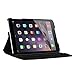 Dealgadgets iPad Mini Case 360 Degrees Slim Rotating Stand Leather Case Cover for Apple Ipad Mini 1/2 /3 Black