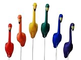 Pink Inc. RP1 Flamingo, Rainbow Colors, Pack of 6