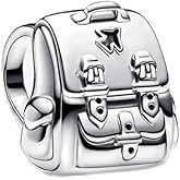 BEEUVIP Adventure Backpack Charm 925 Sterling Silver Bead for Charm Bracelets and Necklaces,Jewelry Gifts Women