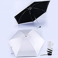 rngysdhj Umbrella,Sun Umbrella Mini Pocket Umbrella Sun Protection Fashion Folding Rain Parasol Female Gift Girls Anti-UV Waterproof Portable Travel Umbrella