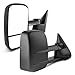 YITAMOTOR Towing Mirrors Compatible for Chevy GMC, Power Heated Manual Telescoping Folding Tow Mirrors, for 1999-2002 Chevy Silverado GMC Sierra 1500 2500 3500, 2000 Chevy Tahoe GMC Yukon