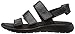 ECCO Women's Women's Soft 5 3-Strap Flat Sandal, Black, 40 EU/9-9.5 M US