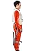 XCOSER Poe Dameron Costume Deluxe Orange Jumpsuit Suit Halloween Cosplay Outfit XL